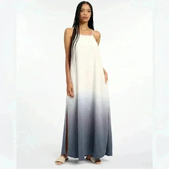 Splendid Collection Women’s XL Cressida Dress in Ombré White/Blue - NWT!! - Picture 1 of 16
